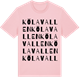 Pink Cotton t-shirt med Kölavallen ordlek t-shirt