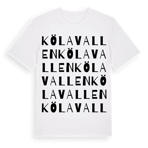 Kölavallen ordlek t-shirt – ekologisk bomull t-shirt från Pinshirt