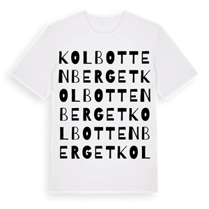 Kolbottenberget ordlek t-shirt – ekologisk bomull t-shirt från Pinshirt