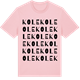 Pink Cotton t-shirt med Kole ordlek t-shirt