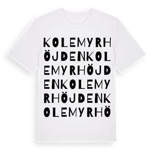 Kolemyrhöjden ordlek t-shirt – ekologisk bomull t-shirt från Pinshirt