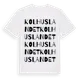 White t-shirt med Kolhuslandet ordlek t-shirt
