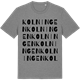 Mid Heather Gray t-shirt med Kolningen ordlek t-shirt