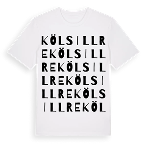 Kölsillre ordlek t-shirt – ekologisk bomull t-shirt från Pinshirt