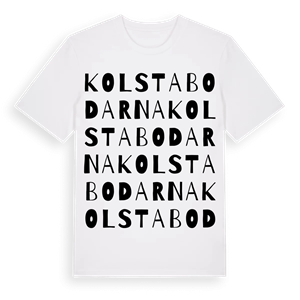 Kolstabodarna ordlek t-shirt – ekologisk bomull t-shirt från Pinshirt