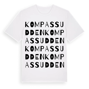 Kompassudden ordlek t-shirt – ekologisk bomull t-shirt från Pinshirt