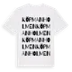 White t-shirt med Köpmanholmen ordlek t-shirt