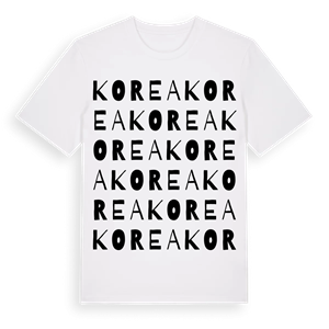 Korea ordlek t-shirt – ekologisk bomull t-shirt från Pinshirt
