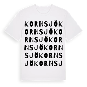 Kornsjö ordlek t-shirt – ekologisk bomull t-shirt från Pinshirt
