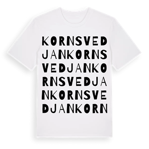 Kornsvedjan ordlek t-shirt – ekologisk bomull t-shirt från Pinshirt