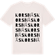Vintage White t-shirt med Korsnäs ordlek t-shirt