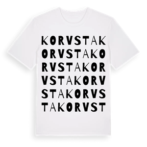Korvsta ordlek t-shirt – ekologisk bomull t-shirt från Pinshirt