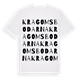White t-shirt med Kragomsbodarna ordlek t-shirt
