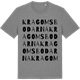 Mid Heather Gray t-shirt med Kragomsbodarna ordlek t-shirt