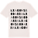 Vintage White t-shirt med Kragomsbodarna ordlek t-shirt