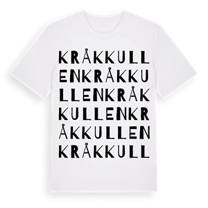 Kråkkullen ordlek t-shirt – ekologisk bomull t-shirt från Pinshirt