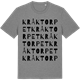 Mid Heather Gray t-shirt med Kråktorpet ordlek t-shirt