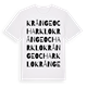 Krånge och Arklo ordlek t-shirt