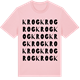 Pink Cotton t-shirt med Krog ordlek t-shirt