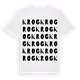 White t-shirt med Krog ordlek t-shirt