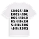 White t-shirt med Krogsand ordlek t-shirt