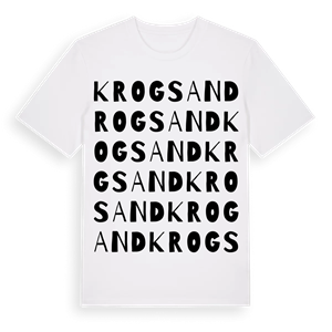 Krogsand ordlek t-shirt – ekologisk bomull t-shirt från Pinshirt