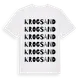 White t-shirt med Krogsand ordlek t-shirt