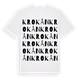 White t-shirt med Krokån ordlek t-shirt