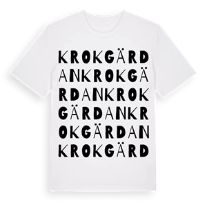 Krokgärdan ordlek t-shirt – ekologisk bomull t-shirt från Pinshirt