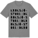 Mid Heather Gray t-shirt med Kroksjö-Storlid ordlek t-shirt