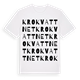 White t-shirt med Krokvattnet ordlek t-shirt