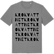 Mid Heather Gray t-shirt med Krokvattnet ordlek t-shirt