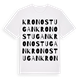 White t-shirt med Kronostugan ordlek t-shirt