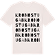 Vintage White t-shirt med Kronostugan ordlek t-shirt