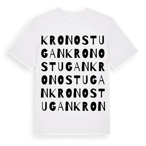 Kronostugan ordlek t-shirt – ekologisk bomull t-shirt från Pinshirt