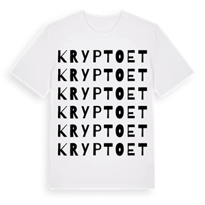 Kryptoet ordlek t-shirt – ekologisk bomull t-shirt från Pinshirt