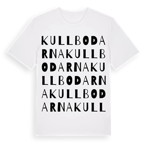 Kullbodarna ordlek t-shirt – ekologisk bomull t-shirt från Pinshirt