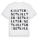 Kullteriset ordlek t-shirt