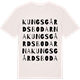 Vintage White t-shirt med Kungsgårdsbodarna ordlek t-shirt