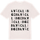 Vintage White t-shirt med Kväcklingen ordlek t-shirt