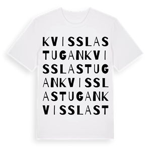 Kvisslastugan ordlek t-shirt – ekologisk bomull t-shirt från Pinshirt