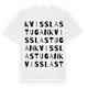 Kvisslastugan ordlek t-shirt