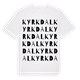 Kyrkdal ordlek t-shirt