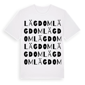 Lägdom ordlek t-shirt – ekologisk bomull t-shirt från Pinshirt