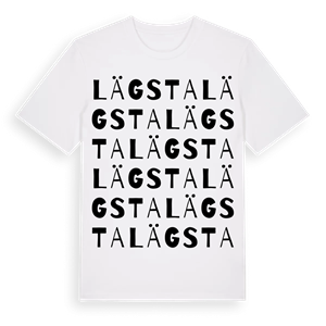 Lägsta ordlek t-shirt – ekologisk bomull t-shirt från Pinshirt