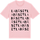 Pink Cotton t-shirt med Lanäset ordlek t-shirt