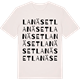 Vintage White t-shirt med Lanäset ordlek t-shirt