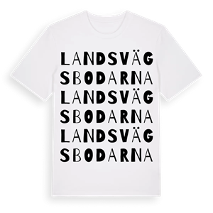 Landsvägsbodarna ordlek t-shirt – ekologisk bomull t-shirt från Pinshirt