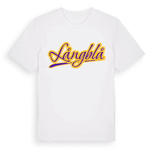 Långblå baseball t-shirt – ekologisk bomull t-shirt från Pinshirt