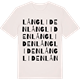 Vintage White t-shirt med Långliden ordlek t-shirt
